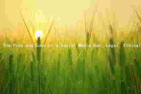 The Pros and Cons of a Social Media Ban: Legal, Ethical, and Alternative Considerations