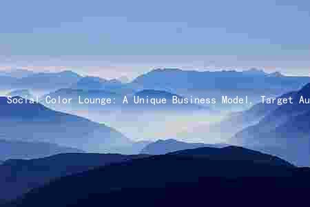 Social Color Lounge: A Unique Business Model, Target Audience, and Evolution